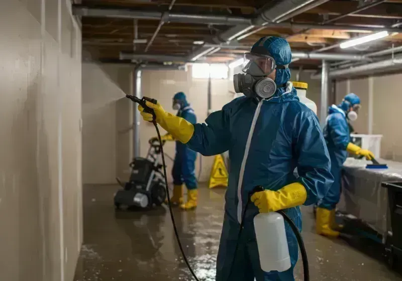 Basement Sanitization and Antimicrobial Treatment process in Brunswick, ME